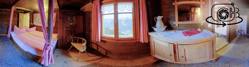 Schalfzimmer im Erdgeschoss